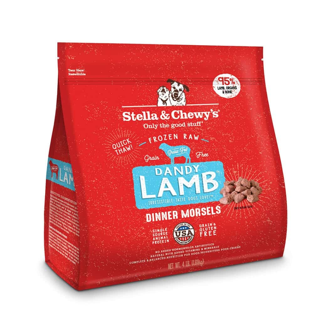 Stella & Chewy's Dandy Lamb Frozen Raw Dinner Morsels Dog Food