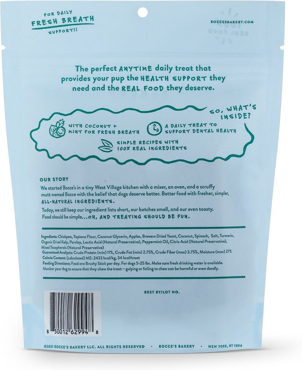 Bocce's Bakery Brushy Sticks Dental Dog Treats