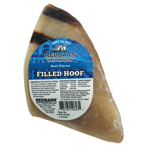 Redbarn Filled Hoof Beef Flavor Dog Treats