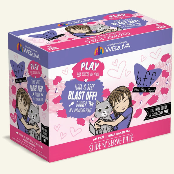 Weruva B.F.F. Play Blast Off Tuna & Beef Pouch Cat Food