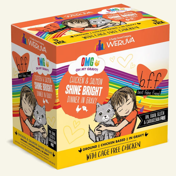 Weruva B.F.F. Omg! Chicken & Salmon Shine Bright Pouch Cat Food