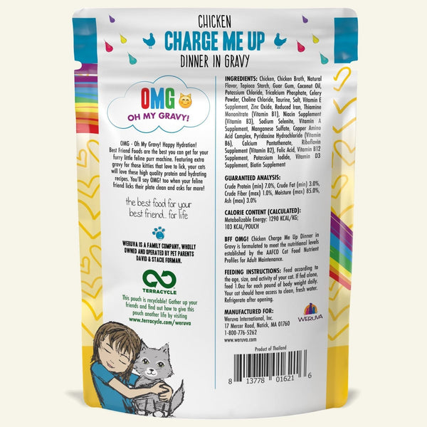 Weruva B.F.F. Omg! Chicken Charge Me Up Pouch Cat Food