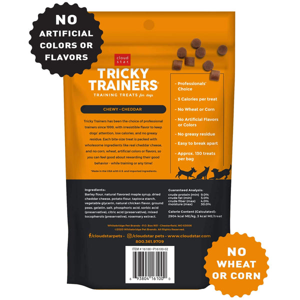 Cloud Star Tricky Trainer Soft & Chewy Cheddar Dog Treats