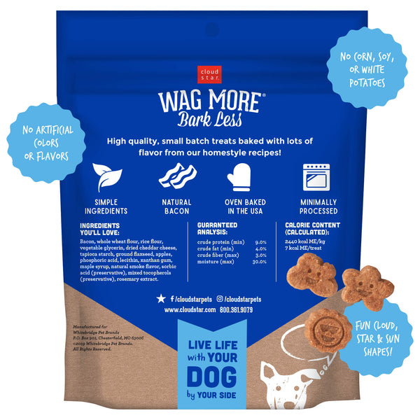 Cloud Star Wag More Bark Less Soft & Chewy Bacon, Cheese & Apples Dog Treats