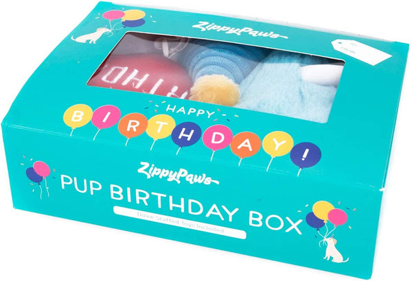 Zippy Paws 3 pc Puppy Birthday Box Dog Toy