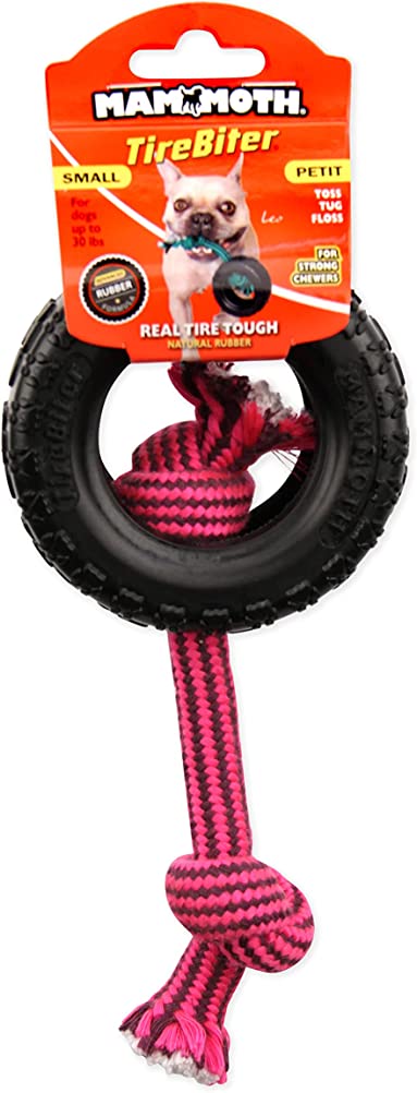 Mammoth Tirebiter II w/ Rope Dog Toy