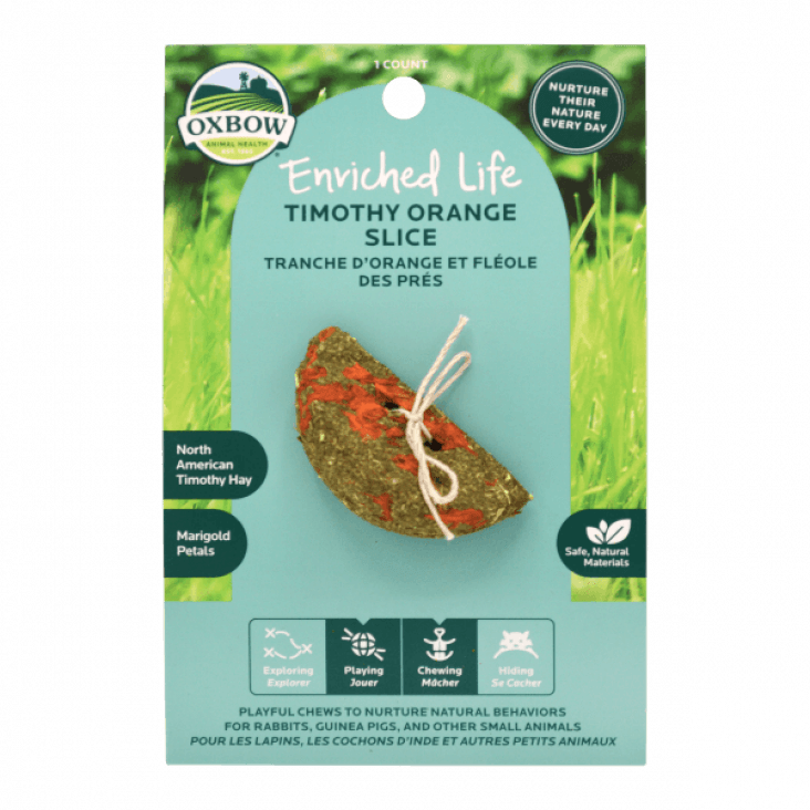 Oxbow Enriched Life Timothy Orange Slice Small Animal Chew Toy