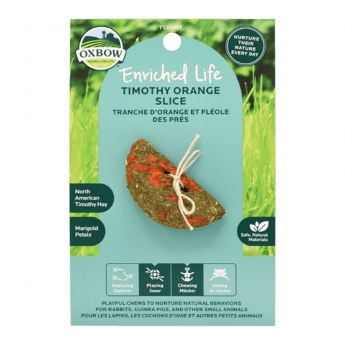 Oxbow Enriched Life Timothy Orange Slice Small Animal Chew Toy