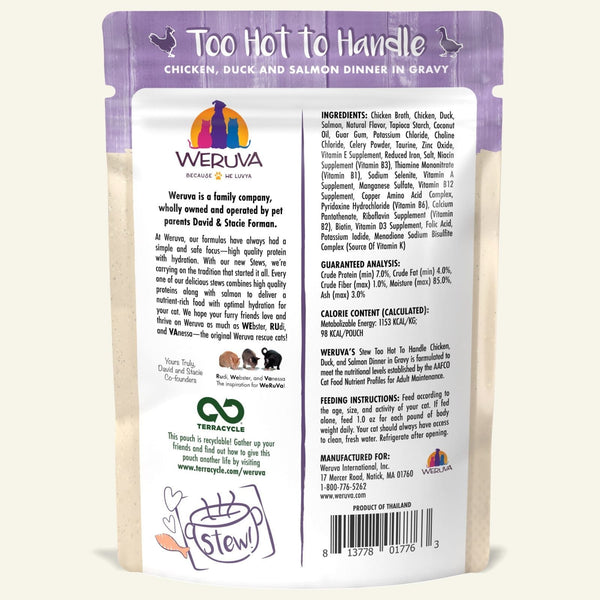 Weruva Stew! Too Hot To Handle Pouch Cat Food