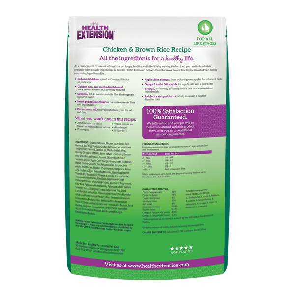 Health Extension Chicken & Brown Rice Recipe Kitten & Cat Food