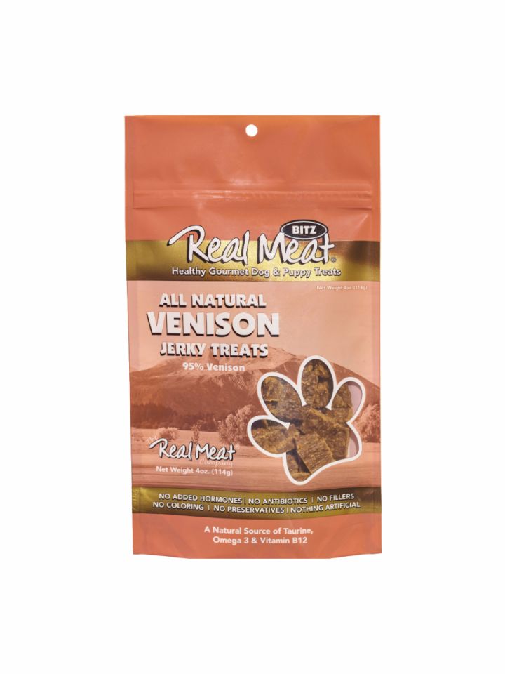 Real Meat All-Natural Venison Jerky Dog Treats