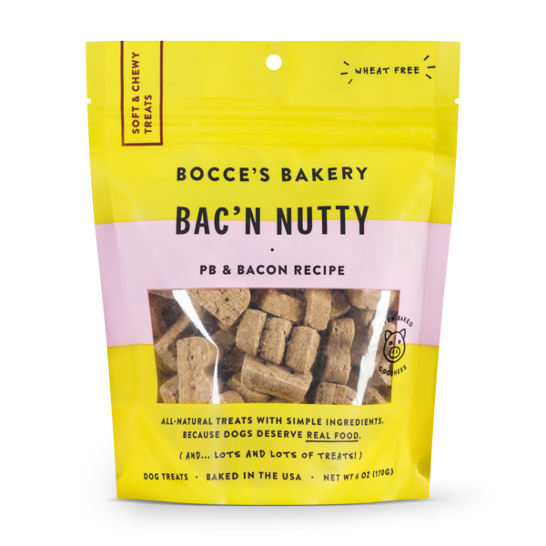 Bocce's Bakery Bac N' Nutty Soft & Chewy Dog Treats