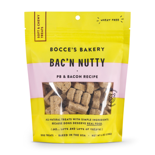 Bocce's Bakery Bac N' Nutty Soft & Chewy Dog Treats