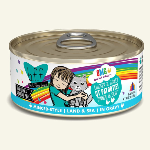 Weruva B.F.F. Omg! Chicken & Turkey Qt Patootie! Canned Cat Food