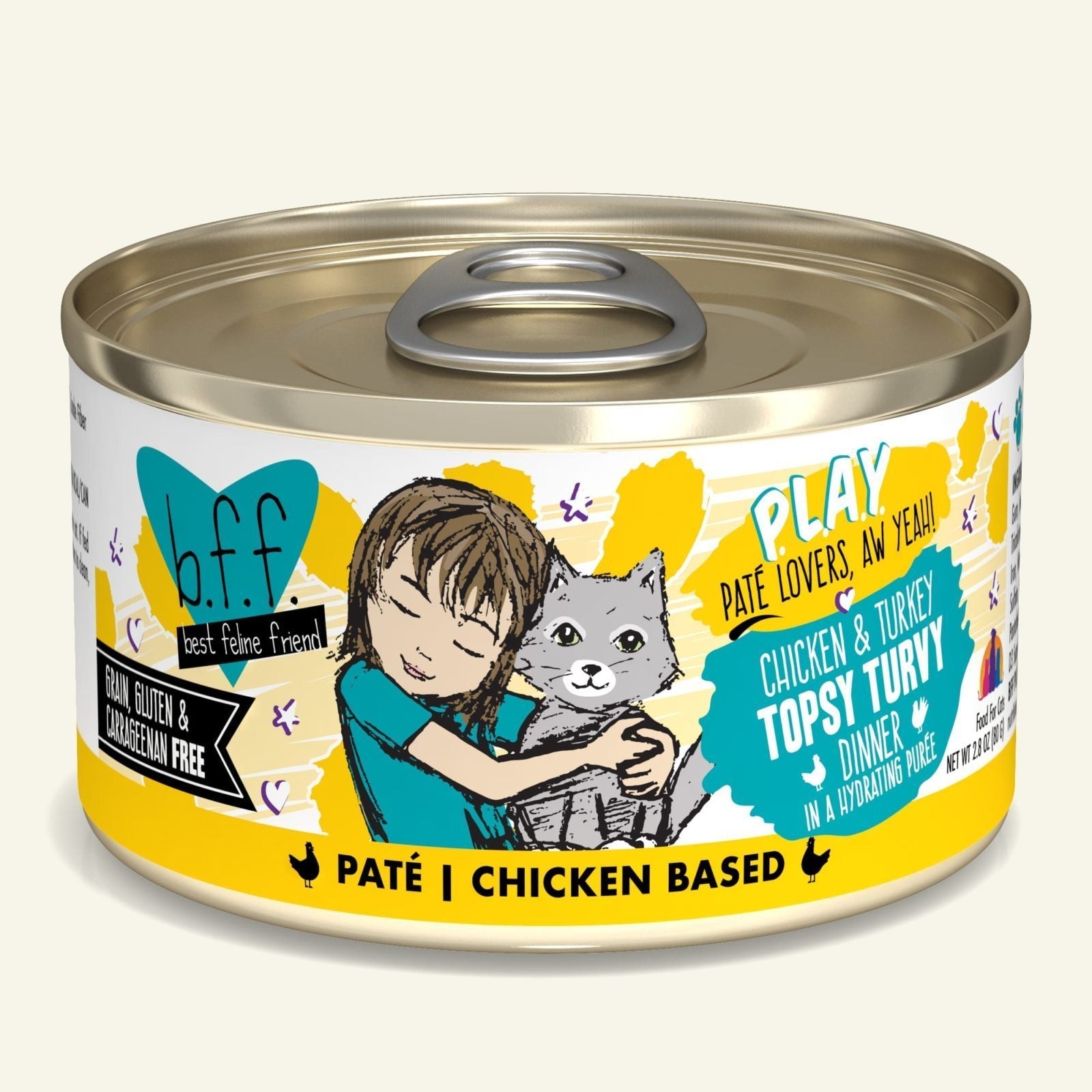 Weruva B.F.F. Play Chicken & Turkey Topsy Turvy Canned Cat Food