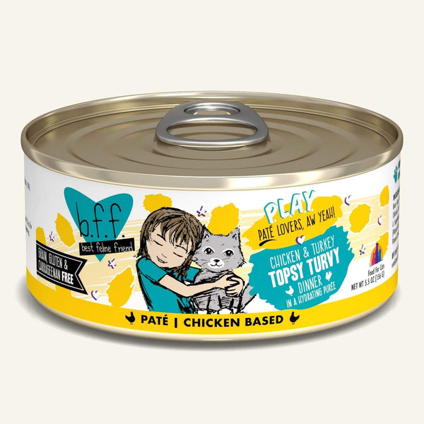 Weruva B.F.F. Play Chicken & Turkey Topsy Turvy Canned Cat Food