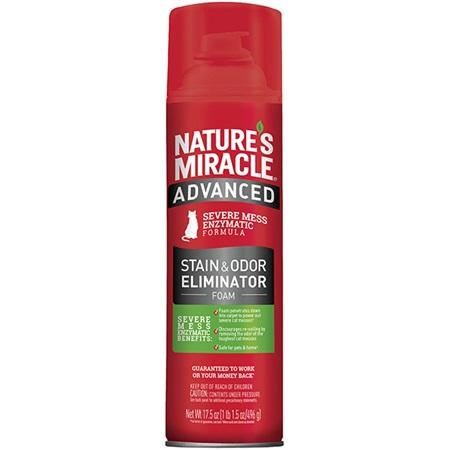Natures Miracle Advanced Stain And Odor Remover Foam For Cats