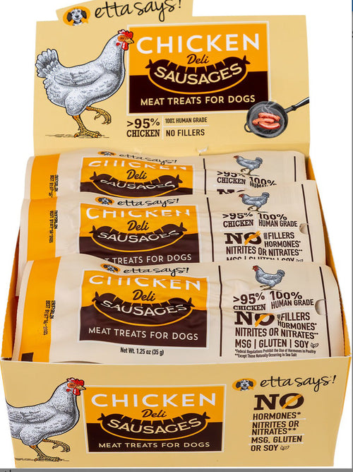 Etta Says Deli Chicken Sausages Dog Treat