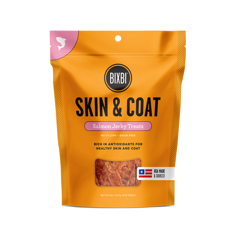 Bixbi Skin & Coat Jerky Salmon Dog Treats