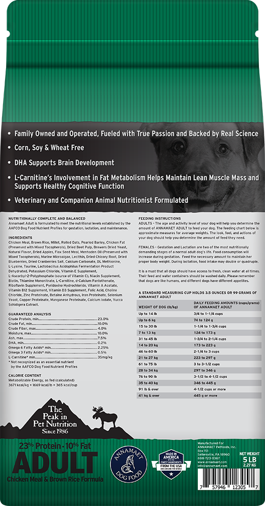 Annamaet Original Adult Formula 23% Protein Dog Food