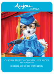 Rawz Aujou Chicken Breast & Chicken Liver Pouch Dog Food