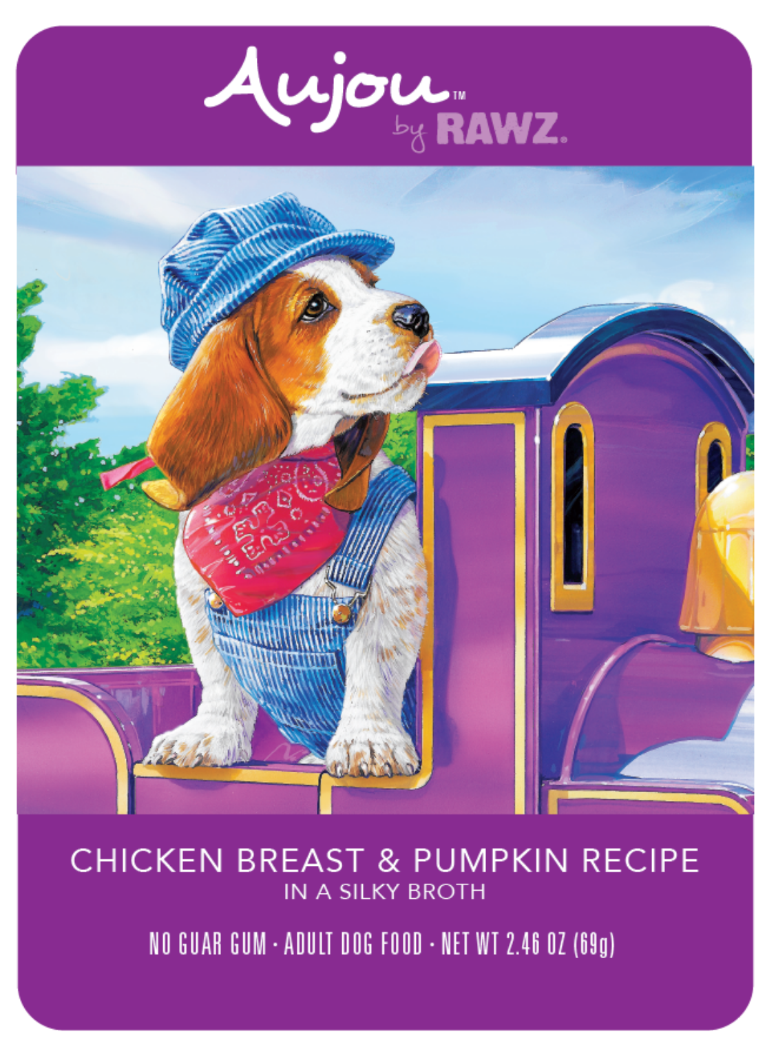 Rawz Aujou Chicken Breast & Pumpkin Pouch Dog Food
