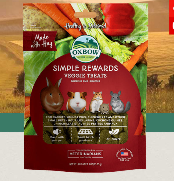 Oxbow Simple Rewards Veggie Treats for Small Animals