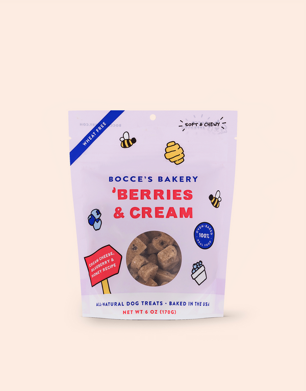 Bocce’s Bakery Berries & Cream Soft & Chewy Dog Treats