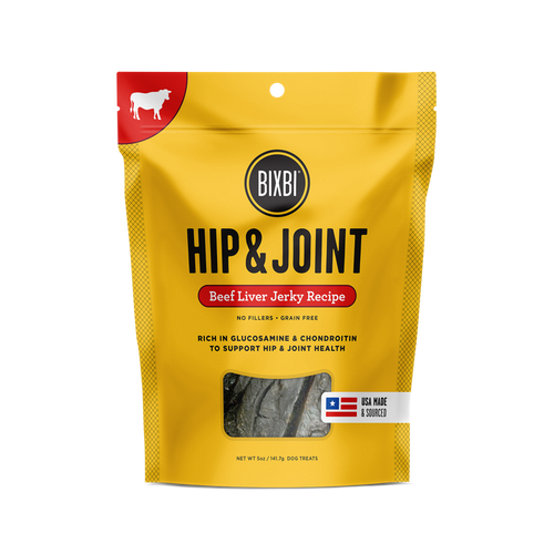 Bixbi Hip & Joint Jerky Beef Liver Dog Treats