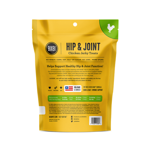 Bixbi Hip & Joint Jerky Chicken Dog Treats