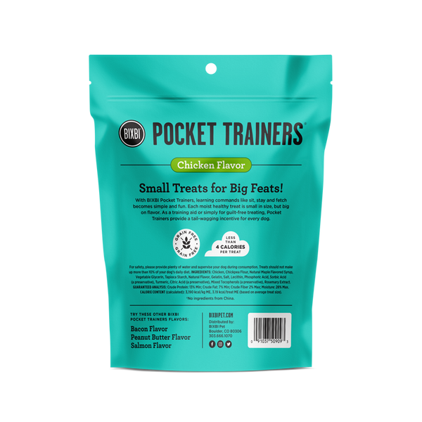 Bixbi Pocket Trainers Chicken Flavor Dog Treats