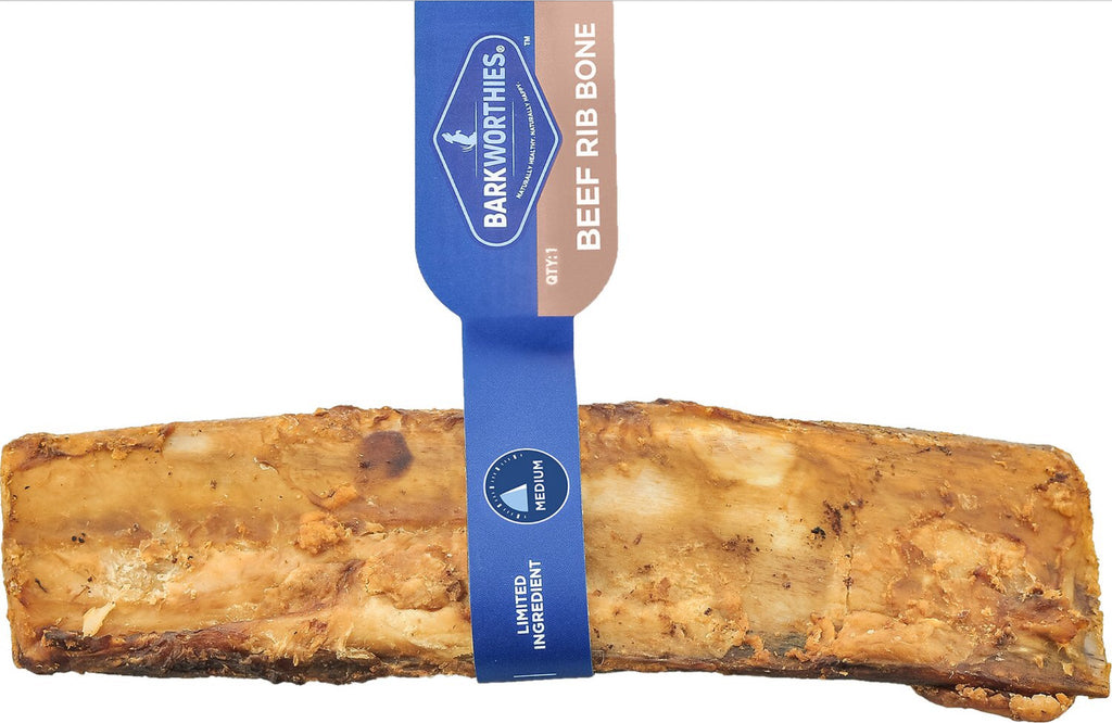Barkworthies Beef Rib Bone Dog Treat Pet Oasis