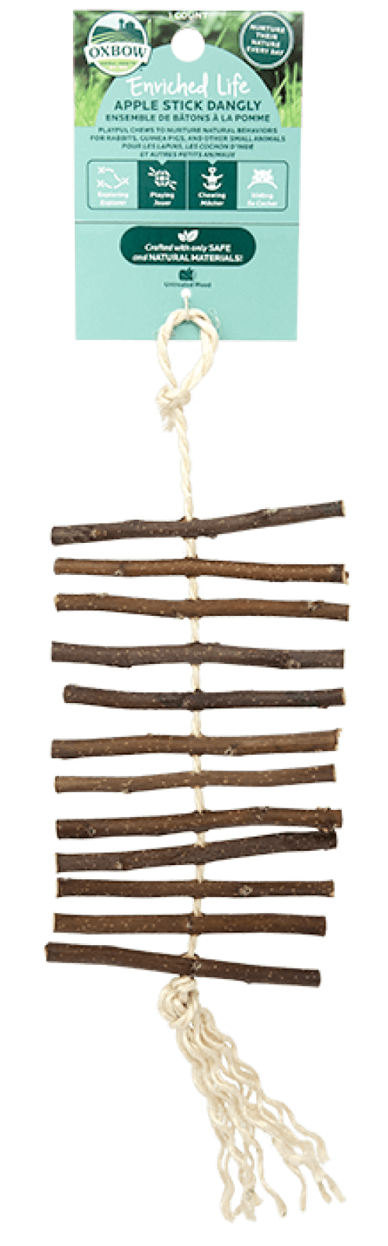 Oxbow Apple Stick Dangly Small Animal Chew
