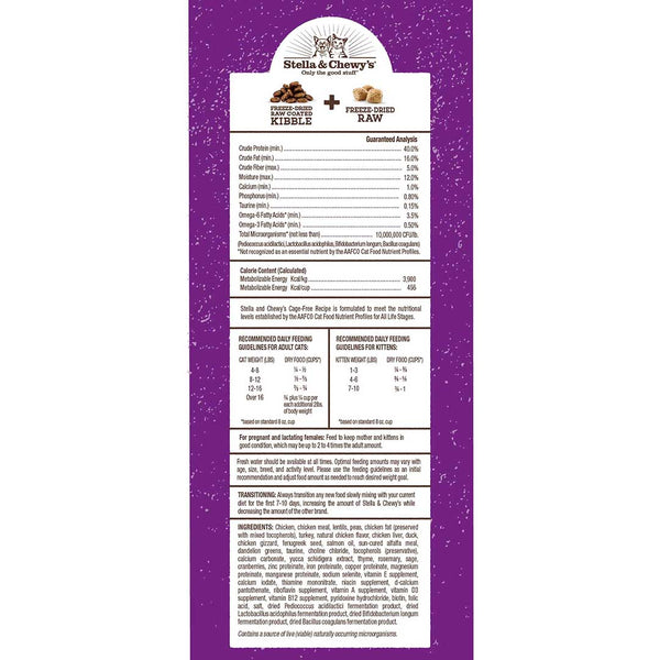 Stella & Chewy's Cage Free Recipe Raw Blend Cat Food