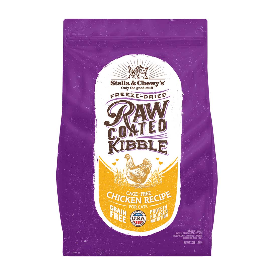 Stella & Chewy's Cage-Free Chicken Recipe Raw Coated Cat Food