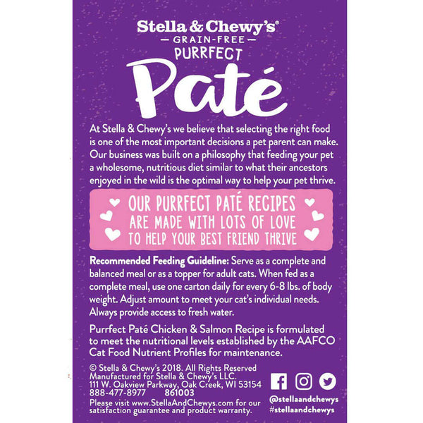 Stella & Chewy's Chicken & Salmon Medley Pate Cat Food