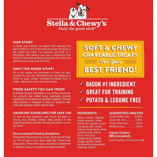 Stella & Chewy's Crav'n Bac'n Bites Bacon & Chicken Recipe Dog Treats