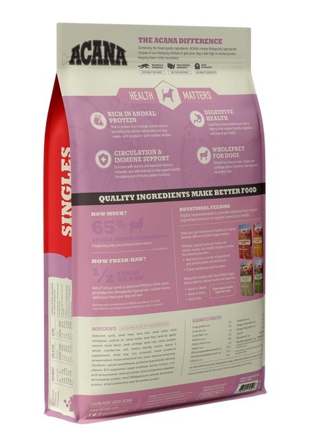 Acana Singles Lamb & Apple Dog Food