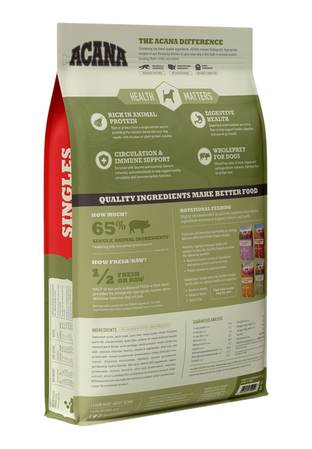 Acana Singles Pork & Squash Dog Food