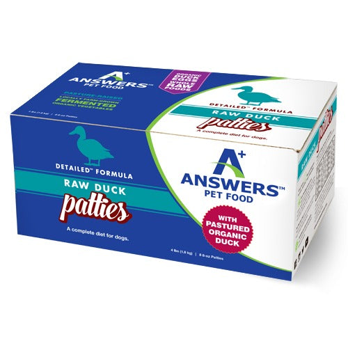 Answers Detailed Formula Duck Raw Dog Food
