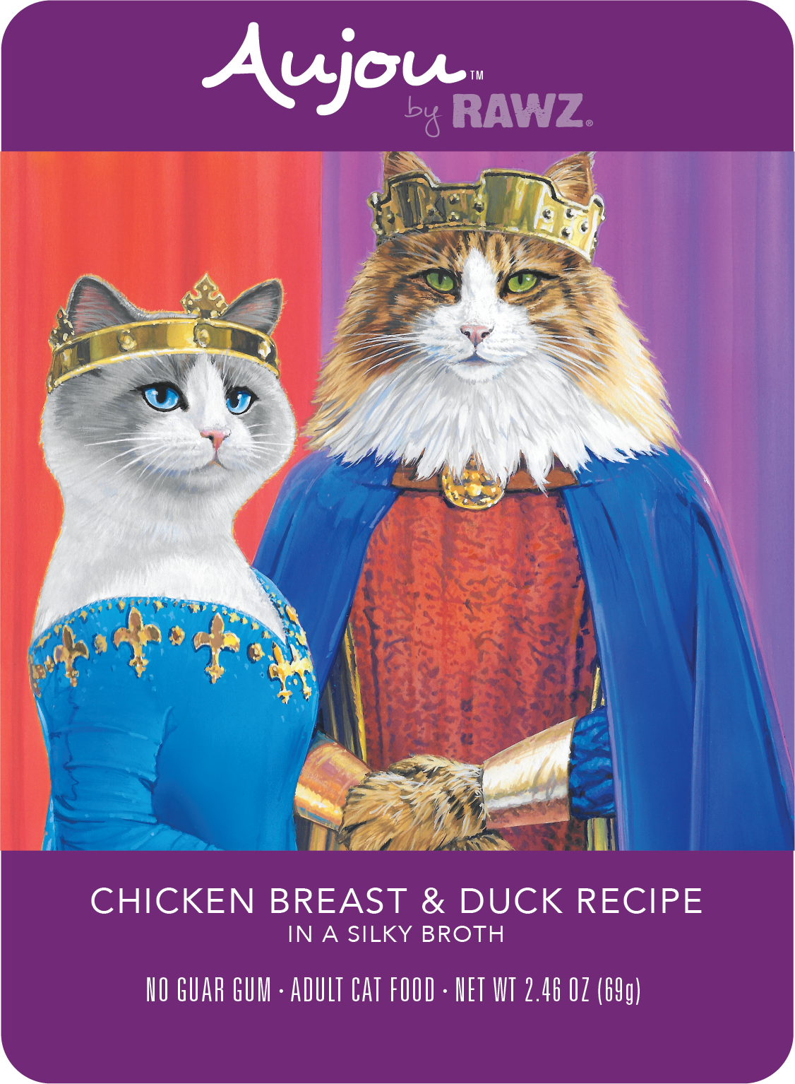 Rawz Aujou Chicken Breast and Duck Recipe Cat Food