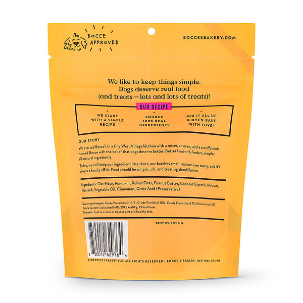 Bocce's Bakery Pumpk'n Spice Soft & Chewy Dog Treats
