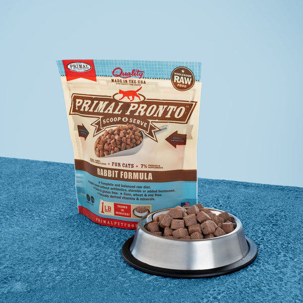 Primal Pronto Rabbit Frozen Cat Food