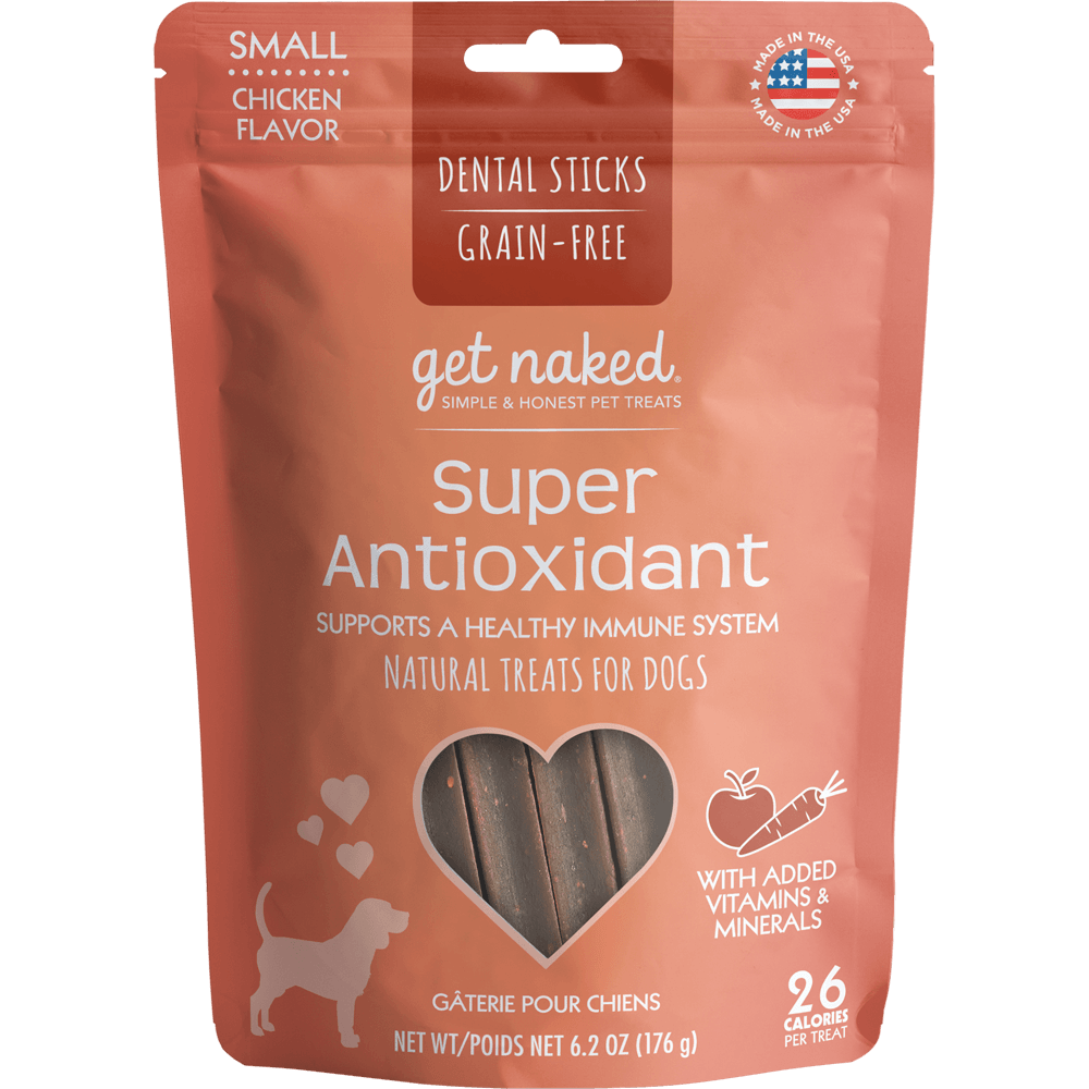 Get Naked Dental Sticks Super Antioxidant Dog Treats