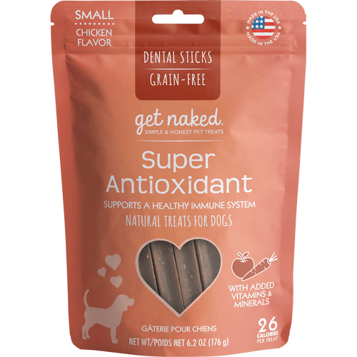 Get Naked Dental Sticks Super Antioxidant Dog Treats