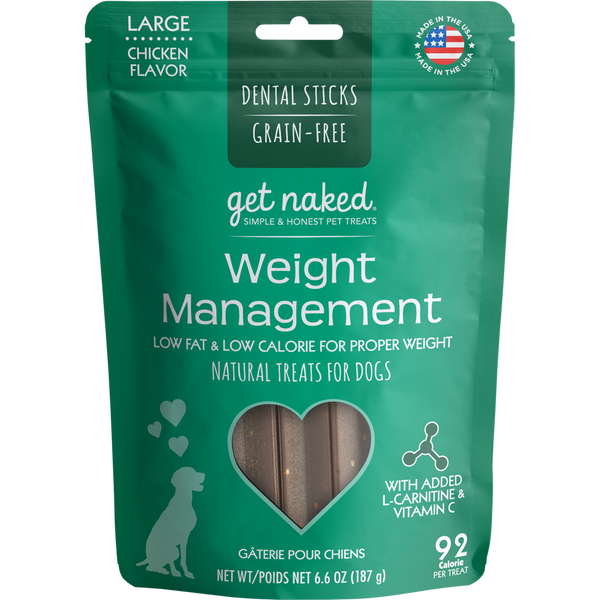 Get Naked Dental Sticks Weight Management Dog Treats
