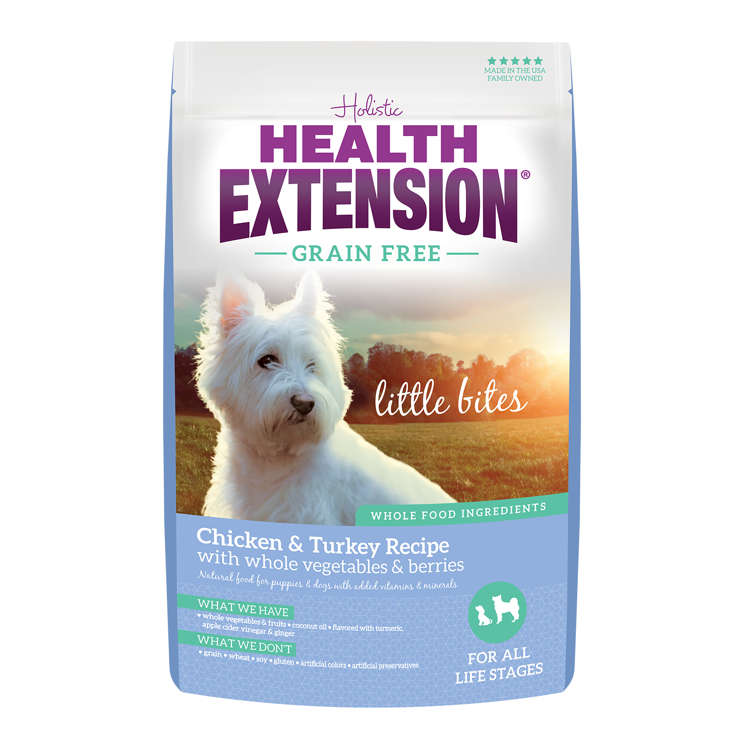 Health Extension Grain Free Chicken & Turkey Little Bites Recipe Dog Food