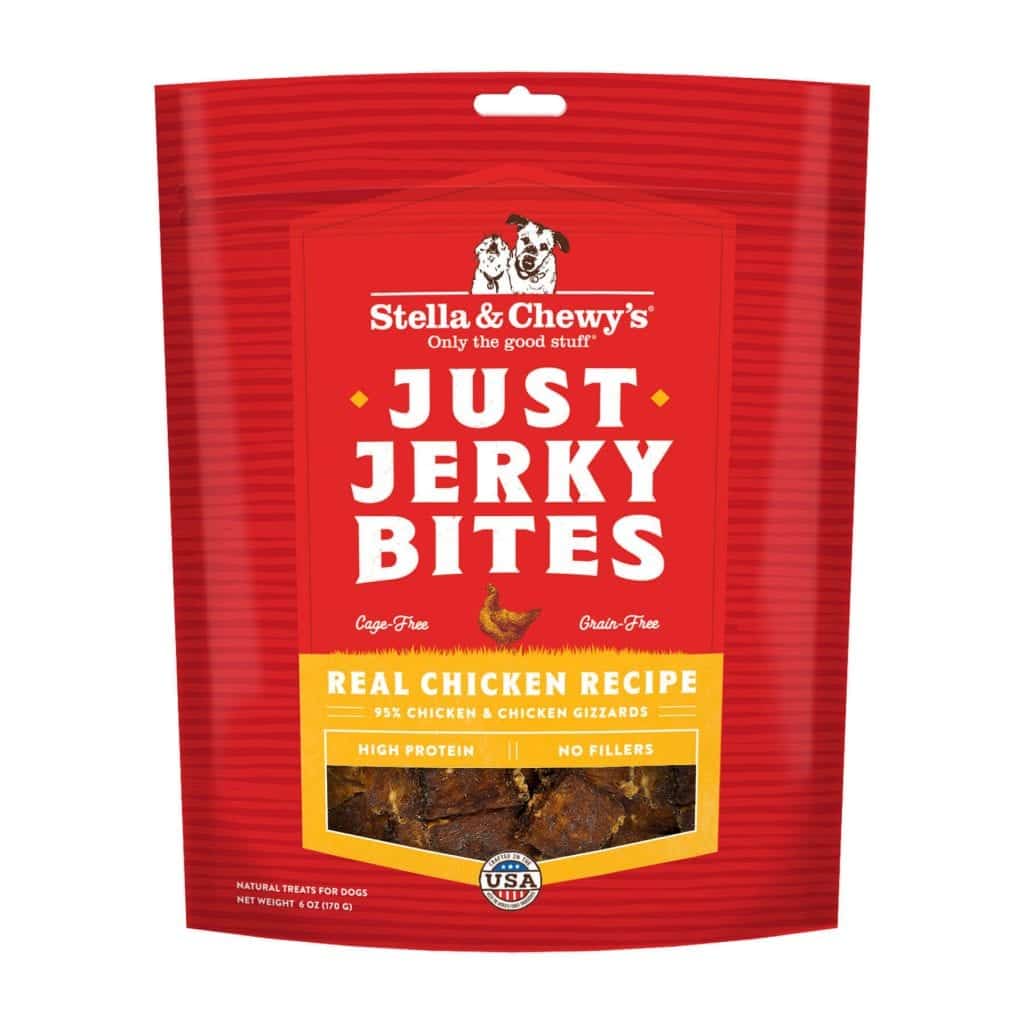 Stella & Chewy's Just Jerky Bites Chicken Recipe Dog Treats