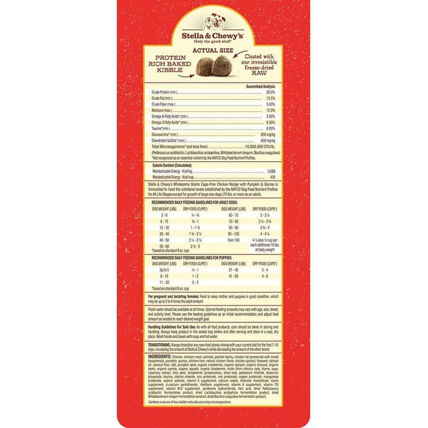 Stella & Chewy's Wholesome Grains Chicken Raw Coated Dog Food