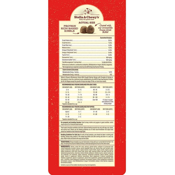 Stella & Chewy's Raw Coated Wholesome Grain Salmon & Pumpkin Recipe Dog Food